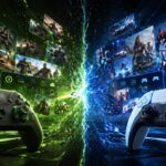 Comparativo visual entre Xbox Game Pass e PlayStation Plus em abril de 2026 com foco em catálogo, preço e valor para gamers.